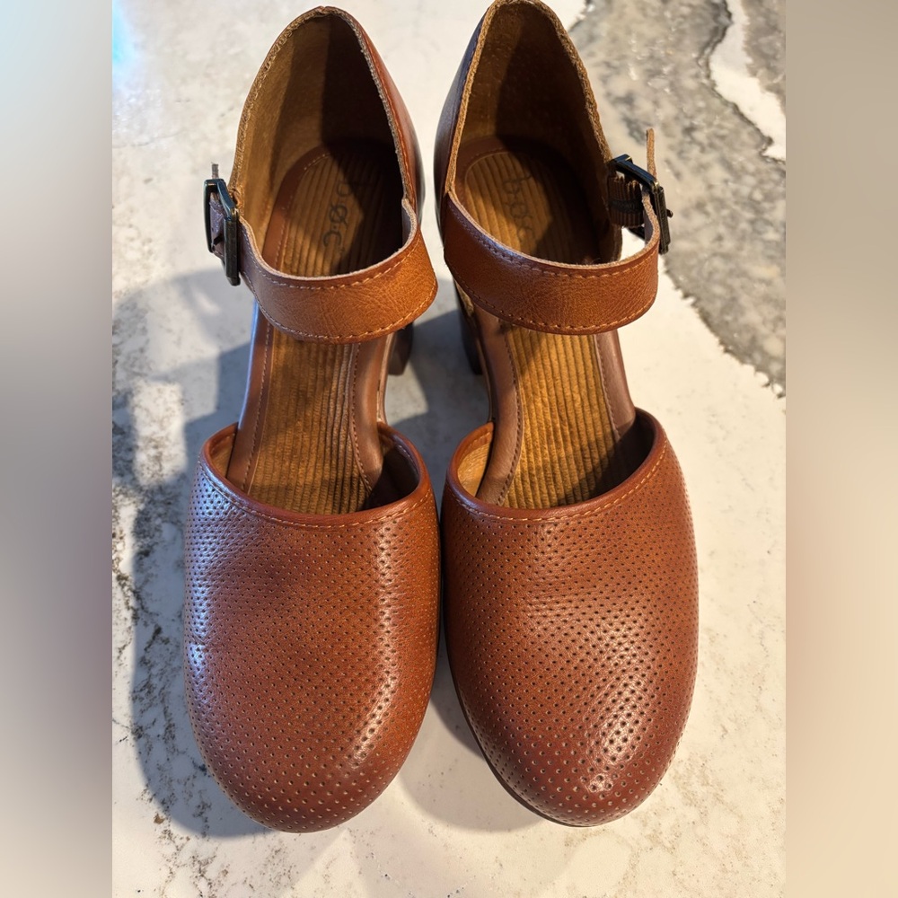b.o.c. Brown Perforated Mules